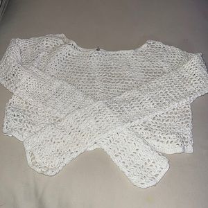 Crochet knit crop top